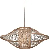 Good&Mojo - Hängeleuchte Maui - Natürlich - Ø70cm Hängelampe - Esstischlampe - Wohnzimmerlampe - Schlafzimmerlampe - Wohnzimmer