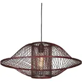 Good&Mojo Hängelampe Maui Bambus/Schirm ø70xh.30cm L Burgund