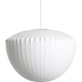 HAY Nelson Apple Bubble Pendellampe M, weiß - Herman Miller , Weiß, für Esszimmer, Kunststoff