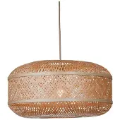 Good&Mojo Hängelampe Langkawi Bambus/runder Schirm ø50xh.25cm Natur