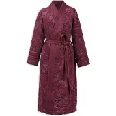 Pip studio Jasmin Jacquard Bademantel dunkelrosa XL