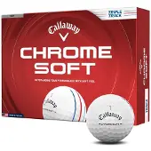 Callaway Golfbälle Chrome Soft Triple Track 2026 - 12er Pack, weiss