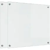 vidaXL Küchenrückwand 2 pcs Transparent 70 x 60 cm Gehärtetes Glas