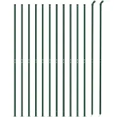 vidaXL Maschendrahtzaun mit Bodenflansch Grün 1,1x25 m