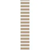 vidaXL Doppelrollo Sandbraun 45x230 cm Stoffbreite 40,9 cm Polyester