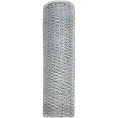 vidaXL Hexagonzaun Silber 0,6 x 25 m Verzinkter Stahl