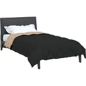 vidaXL Ganzjahresbettdecke Schwarz und Taupe 140 x 200 cm Mikrofaser