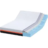 vidaXL Matratze Weiß und Grau 140 x 200 cm Jacquard-Stoff