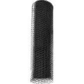 vidaXL Hexagonzaun Grau 0,5 x 10 m PVC