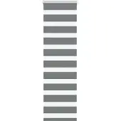 vidaXL Doppelrollo Dunkelgrau 40x150 cm Stoffbreite 35,9 cm Polyester