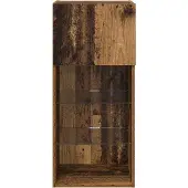 vidaXL Wandmontierter TV-Schrank mit LED Altholz 40,5 x 30 x 90 cm