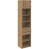 vidaXL Highboard Artisan-Eiche 50 x 42,5 x 225 cm Holzwerkstoff