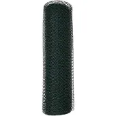 vidaXL Hexagonzaun Grün 0,4 x 25 m PVC