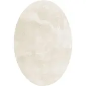 vidaXL Bereichsteppiche Oval HUARTE Beige 80 x 150 cm 100 %Polyester
