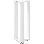 vidaXL Couchtischbeine T-Form 2 Stk. Weiß 40x25x(30-31) cm Stahl