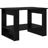 vidaXL Couchtisch Schwarz Eichen-Optik 72 x 50 x 50 cm Holzwerkstoff