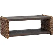 vidaXL Couchtisch Natur 90 x 45 x 35 cm Massives Mahagoni Holz