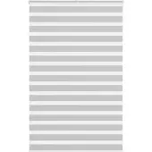 vidaXL Doppelrollo Hellgrau 145x200 cm Stoffbreite 140,9 cm Polyester