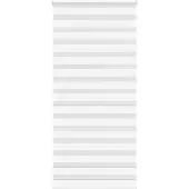 vidaXL Doppelrollo Weiß 115x230 cm Stoffbreite 110,9 cm Polyester