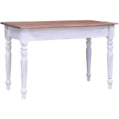 vidaXL Schreibtisch mit Schubladen Weiß 117x57x75 cm Altholz Massiv