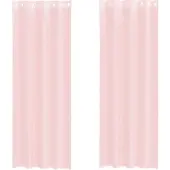 vidaXL Voile Vorhänge mit Ösen 2 Stk. Hellrosa 140x260 cm