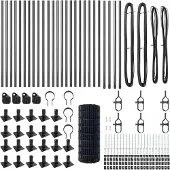 vidaXL Euro-Zaun mit Betonsockel 50 x 0,4 m PVC-beschichteter Stahl