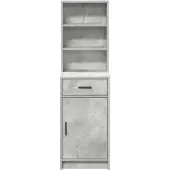 vidaXL Highboard Beton Grau 41 x 40 x 135 cm Holzwerkstoff
