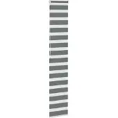 vidaXL Doppelrollo Dunkelgrau 40x200 cm Stoffbreite 35,9 cm Polyester