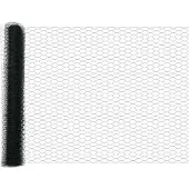 vidaXL Hexagonzaun Grün 1,4 x 10 m PVC