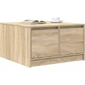 vidaXL Couchtisch mit Schubladen Sonoma-Eiche 70,5x70x40 cm