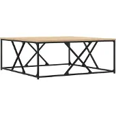 vidaXL Couchtisch Sonoma-Eiche 100x100x40 cm Holzwerkstoff