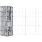 vidaXL Euro-Zaun mit Betonsockel 50 x 0,6 m Verzinkter Stahl Silber