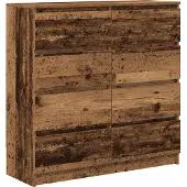 vidaXL Sideboard Altholz-Optik 100x35x99 cm Holzwerkstoff