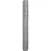 vidaXL Hexagonzaun Silber 1,4 x 10 m Verzinkter Stahl