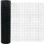 vidaXL Euro-Zaun mit Betonsockel 25 x 1 m PVC-beschichteter Stahl Grau