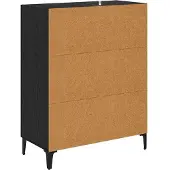 vidaXL Sideboard Schwarz Eichen-Optik 69,5 x 34 x 90 cm