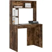 vidaXL Schreibtisch Geräucherte Eiche Holzwerkstoff 91 x 50 x 149 cm