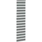 vidaXL Doppelrollo Dunkelgrau 55x230 cm Stoffbreite 50,9 cm Polyester