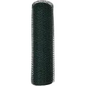 vidaXL Hexagonzaun Grün 0,6 x 10 m PVC