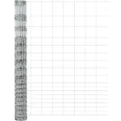 vidaXL Schweißdrahtzaun mit Spikes 25 x 1,5 m Verzinkter Stahl Silber