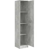 vidaXL Highboard Beton Grau 35 x 39 x 168 cm