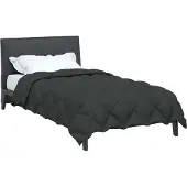 vidaXL Winterbettdecke 140 x 220 cm 450 g/m² Anthrazit