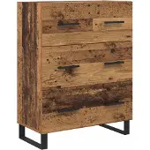 vidaXL Highboard 2 Stk. Altholz 69,5 x 34 x 180 cm