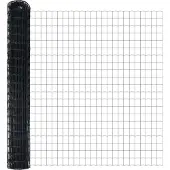 vidaXL Bodenmontierter Euro-Zaun 10 x 1,5 m PVC-beschichteter Stahl