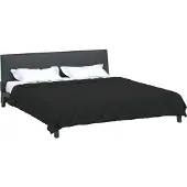 vidaXL Ganzjahresbettdecke Schwarz 220 x 240 cm Mikrofaser