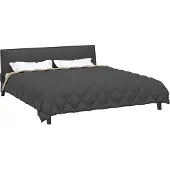 vidaXL Winterbettdecke 220 x 240 cm 450 g/m² Anthrazit und Taupe