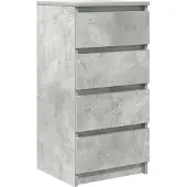 vidaXL Sideboard Betongrau 37,5x35x76 cm Holzwerkstoff