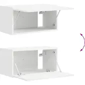 vidaXL TV-Schrankset 6 pcs Weiß Holzwerkstoff