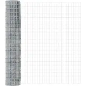 vidaXL Euro-Zaun mit Betonsockel 10 x 1,6 m Verzinkter Stahl Silber