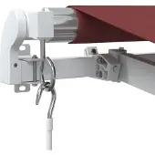 vidaXL Markise Manuell Weinrot 450x300 cm